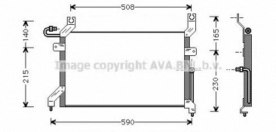 AVA QUALITY COOLING sz5026 -  Конденсатор, кондиционер